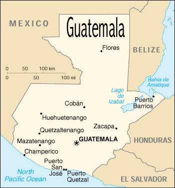 Map of Guatemala